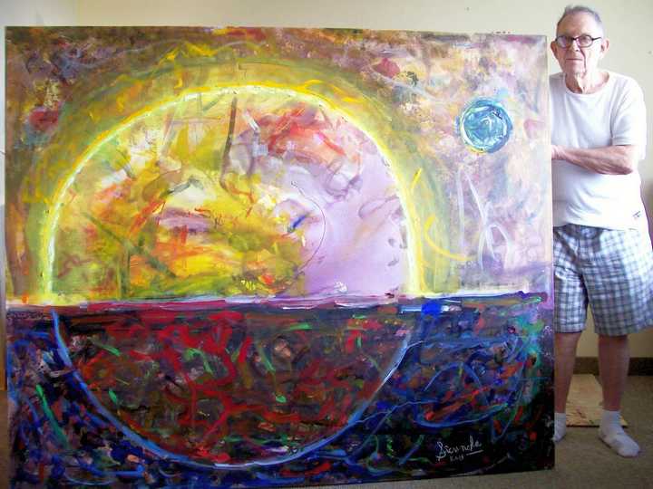 Tropic of Cancer an oil painting on canvas by Arthur Secunda