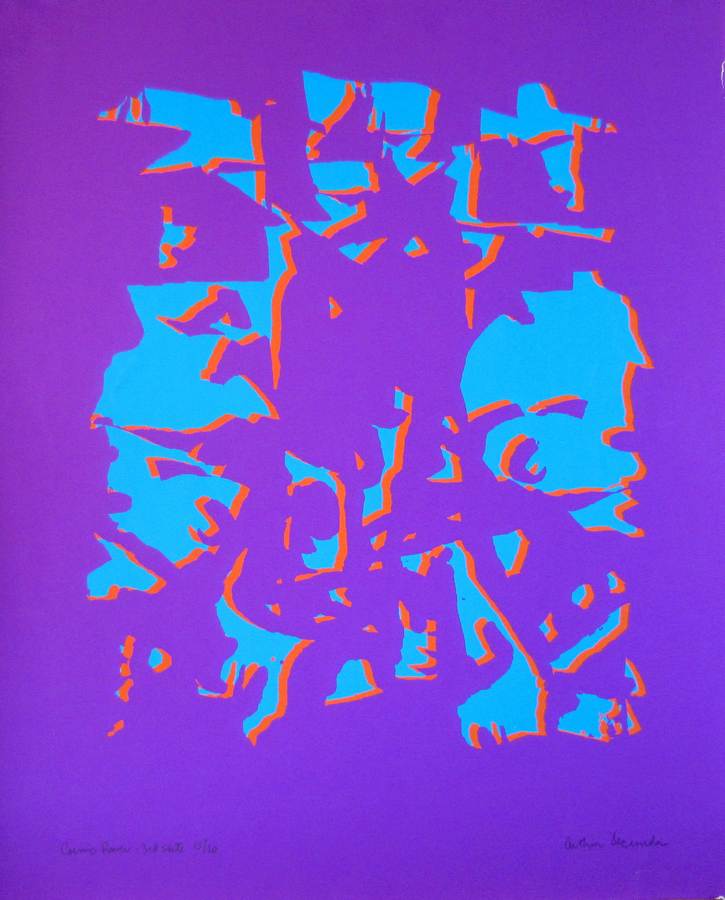 Cosmic Power III a silkscreen by Arthur Secunda