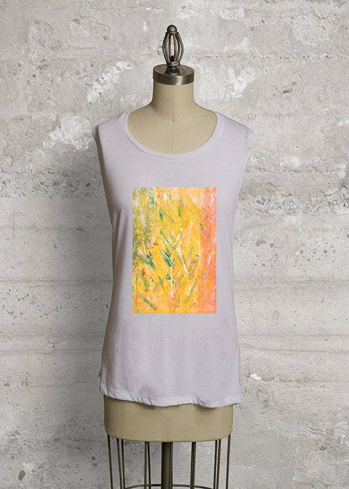 Custom Made Knit Top featuring Arthur Secunda Designed Artwork