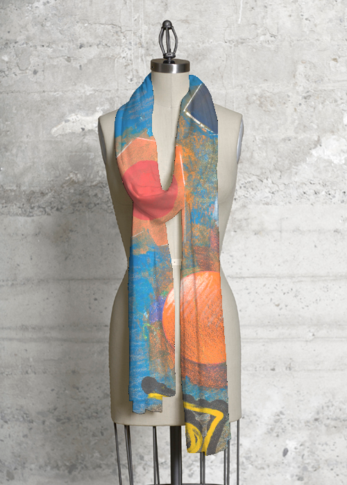 Custom Made Modal Scarf featuring Arthur Secunda Designed Artwork